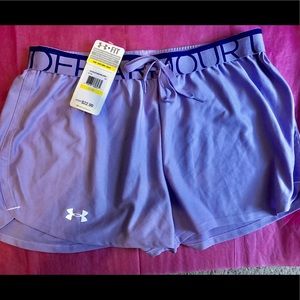 NWT Under Armour Women’s Play Up shorts, purple
